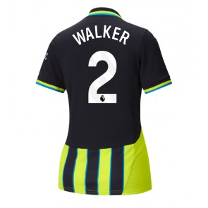 Manchester City Kyle Walker #2 Dámské Venkovní Dres 2024-25 Krátký Rukáv